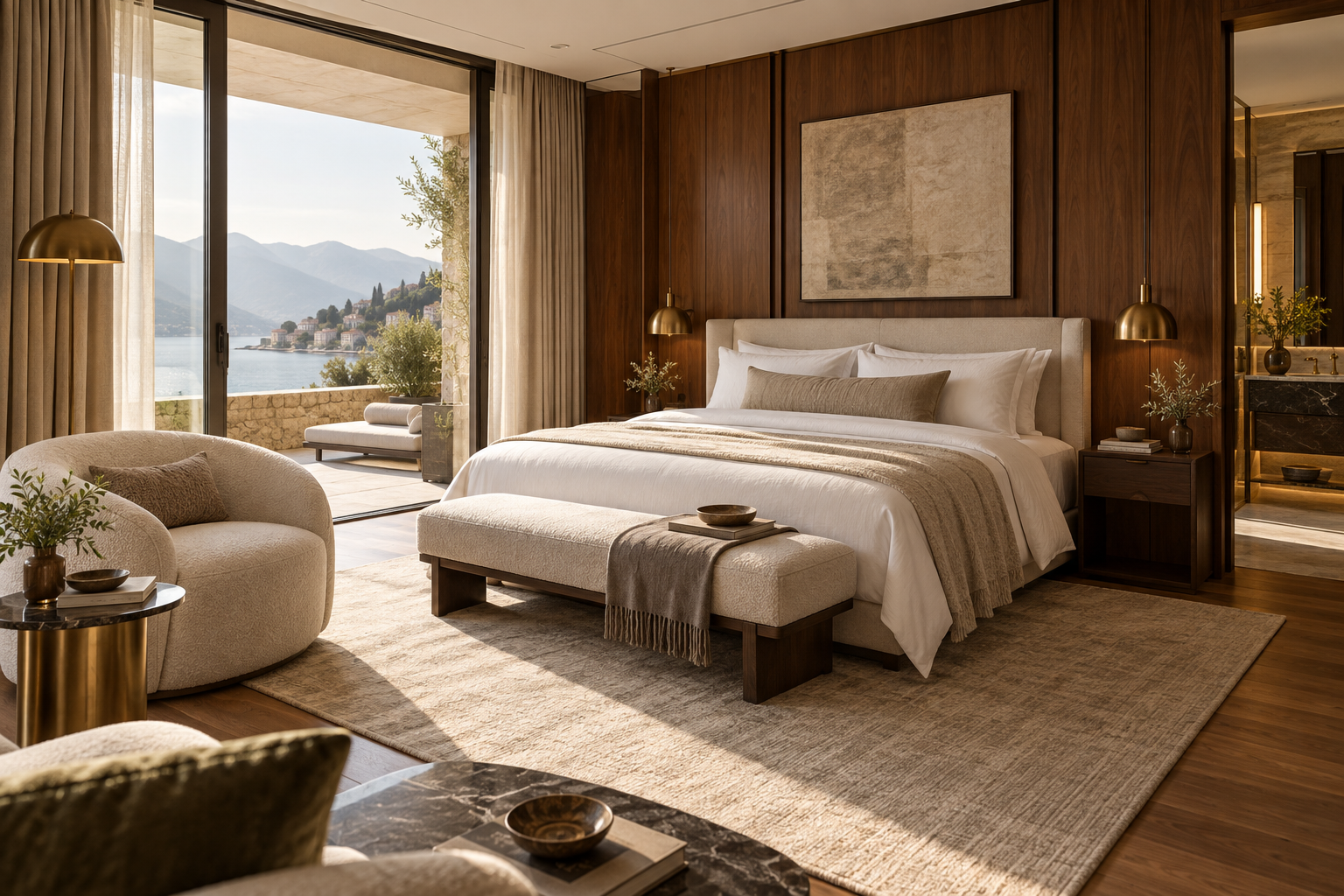 Suite de lujo de hotel ficticio